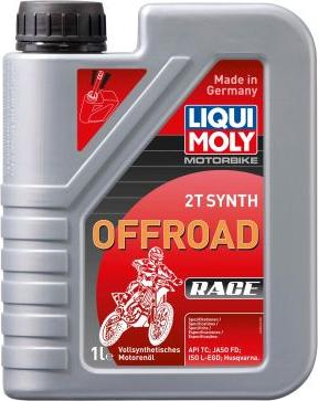 Liqui Moly 3063 - LiquiMoly Motorbike 2T Synth Offroad Race (1L) синт.масло моторн.! д/2-т. двигателей\ API-TC,JASO FC autodif.ru