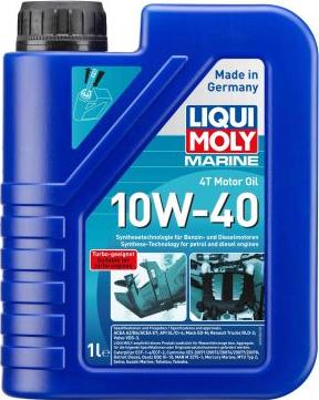 Liqui Moly 25012 - LiquiMoly 10W40 Marine 4T Motor Oil (1L)_синт.масло мотор.! для водн.техн.\API CI-4/SL,ACEA A3/B4/E7 autodif.ru