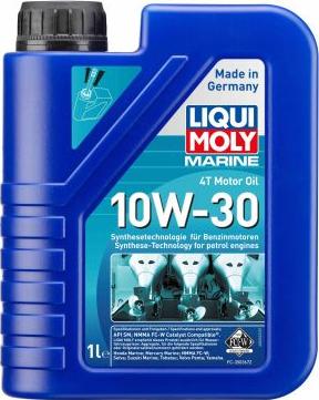 Liqui Moly 25022 - LiquiMoly 10W30 Marine 4T Motor Oil (1L)_синт. масло моторн.! для водн.техн.\API SL autodif.ru