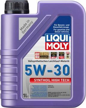 Liqui Moly 9075 - Масло моторное LIQUI MOLY Synthoil High Tech C3 5W-30 синтетическое 1 л 20957/9075 autodif.ru