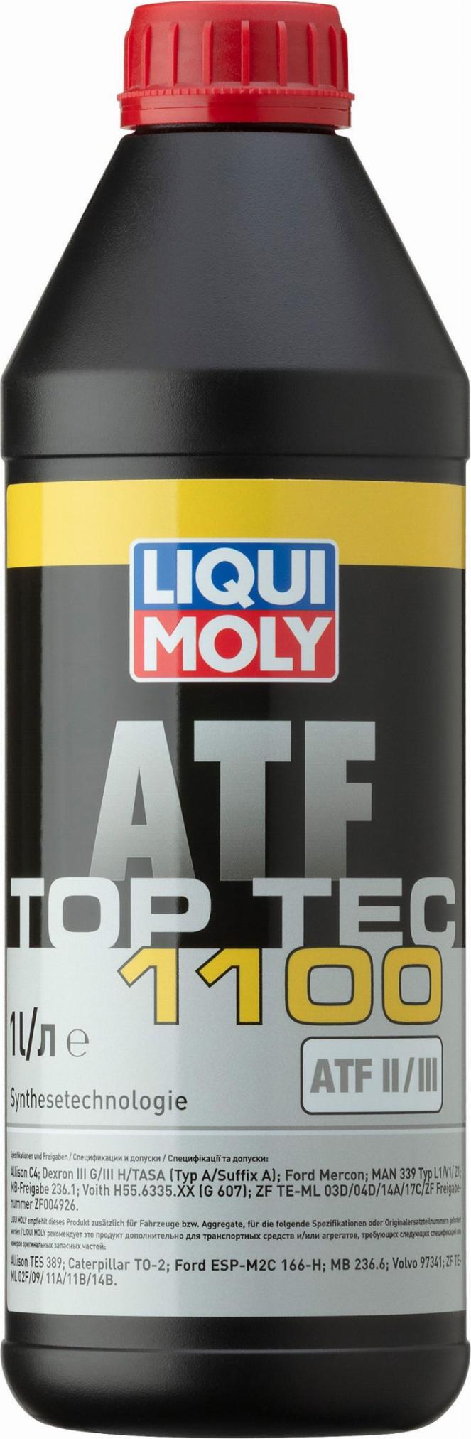 Liqui Moly 7626 - Масло трансмиссионное синтетическое для АКПП ATF 1100 1л. autodif.ru