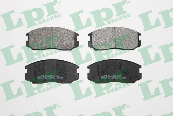 LPR 05P502 - Тормозные колодки, дисковые, комплект autodif.ru