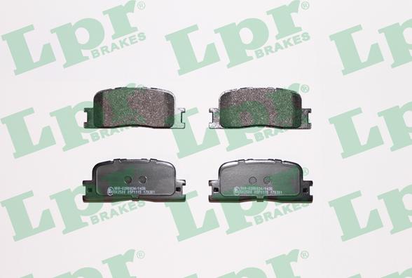 LPR 05P1115 - Тормозные колодки, дисковые, комплект autodif.ru