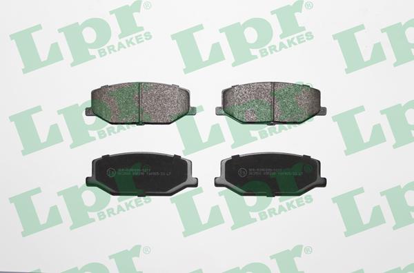 LPR 05P290 - Тормозные колодки, дисковые, комплект autodif.ru