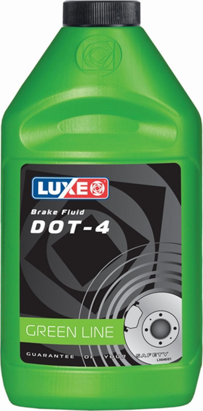 Luxe 646 - LUXE Тормозная жидкость DOT-4 455 г. зелёная кан. autodif.ru