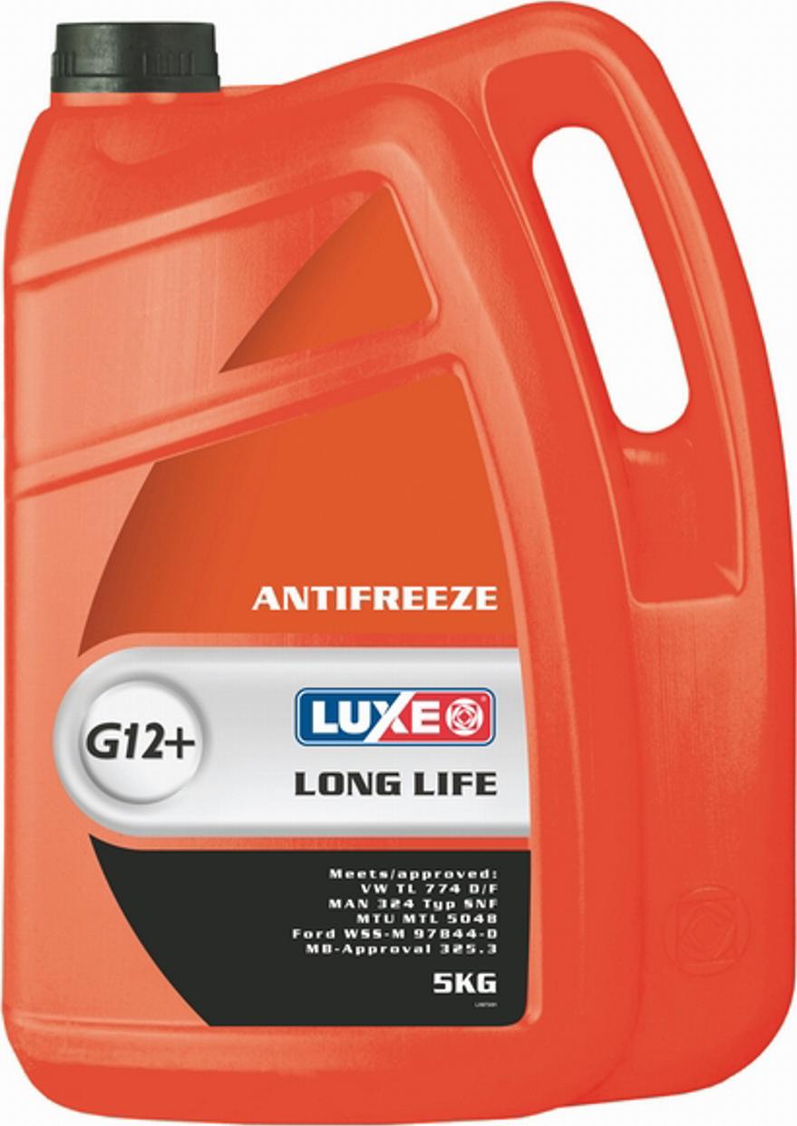 Luxe 673 - Антифриз LUXE RED LINE G12+ красный 5кг арт.673 autodif.ru