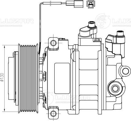 Luzar LCAC 1541 - компрессор кондиц. LUZAR для а/м Mercedes-Benz Actros MP2 (03-) LCAC 1541 autodif.ru