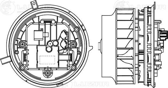 Luzar LFh 1560 - Электродвигатель, вентиляция салона autodif.ru