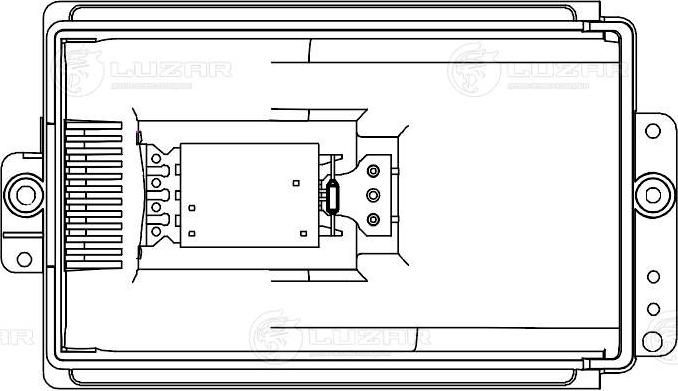 Luzar LFR 18J0 - Резистор э/вент. отоп. для а/м Skoda Octavia (96-)/VW Golf IV (96-) (LFR 18J0) autodif.ru