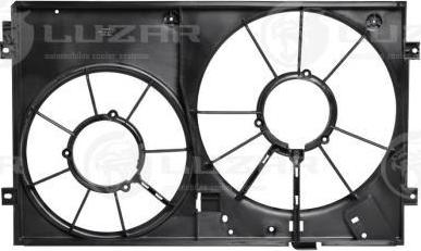 Luzar LFS 18K2 - Кожух э/вентиляторов для а/м Skoda Octavia A5/VW Golf V (03-) (Brose) autodif.ru