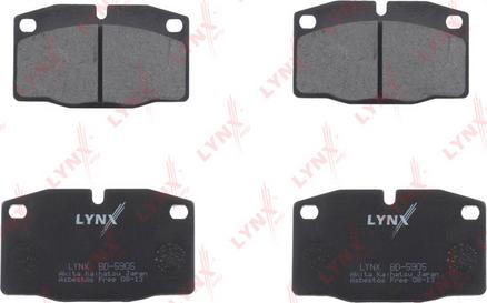LYNXauto BD-5905 - Колодки тормозные передние DAEWOO Nexia(GM) 1.5 8V >01 OPEL Corsa A(DEL) >93/Kadett >92/Vectra A(DE autodif.ru
