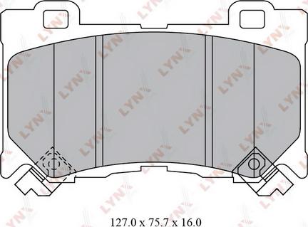 LYNXauto BD-5742 - Тормозные колодки, дисковые, комплект autodif.ru