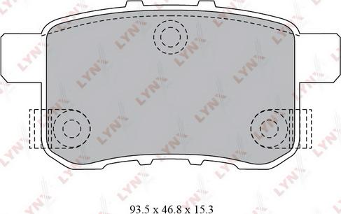 LYNXauto BD-3431 - Тормозные колодки, дисковые, комплект autodif.ru