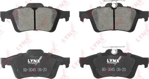 LYNXauto BD-3045 - Тормозные колодки, дисковые, комплект autodif.ru