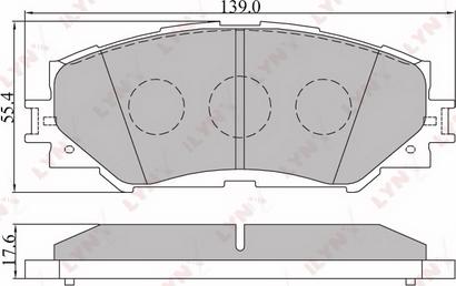 LYNXauto BD-7542 - Тормозные колодки, дисковые, комплект autodif.ru