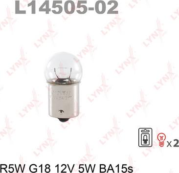 LYNXauto L14505-02 - Лампа накаливания autodif.ru