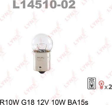 LYNXauto L14510-02 - Лампа накаливания autodif.ru