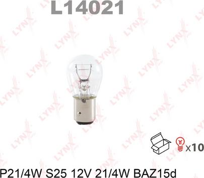 LYNXauto L14021 - Лампа накаливания autodif.ru