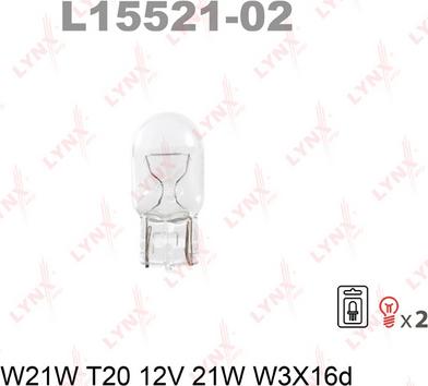 LYNXauto L15521-02 - Лампа накаливания autodif.ru