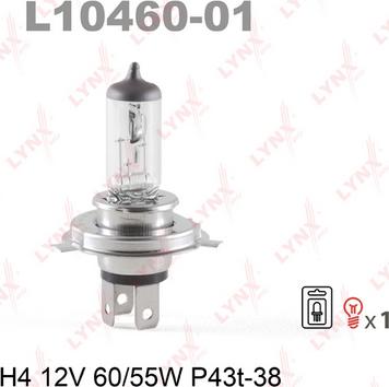 LYNXauto L10460-01 - Лампа накаливания, фара дальнего света autodif.ru