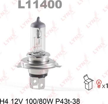 LYNXauto L11400 - Лампа накаливания autodif.ru