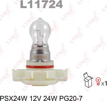 LYNXauto L11724 - Лампа накаливания, противотуманная фара autodif.ru