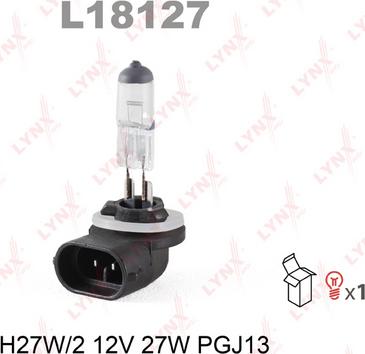 LYNXauto L18127 - Лампа накаливания, противотуманная фара autodif.ru
