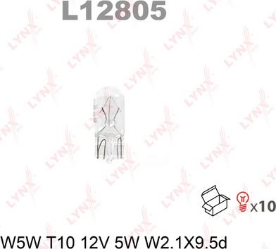 LYNXauto L12805 - Лампа накаливания autodif.ru