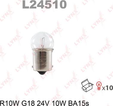 LYNXauto L24510 - Лампа накаливания autodif.ru