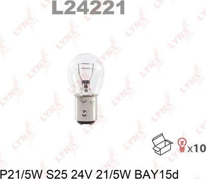 LYNXauto L24221 - Лампа накаливания autodif.ru