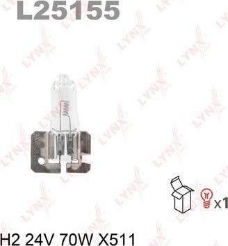 LYNXauto L25155 - Лампа накаливания autodif.ru