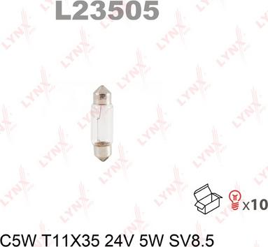 LYNXauto L23505 - Лампа накаливания autodif.ru