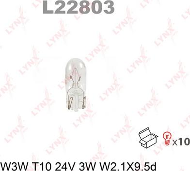 LYNXauto L22803 - Лампа накаливания autodif.ru