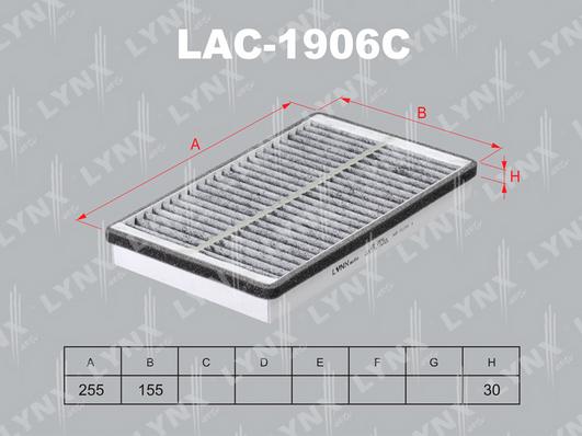 LYNXauto LAC-1906C - Фильтр воздуха в салоне autodif.ru