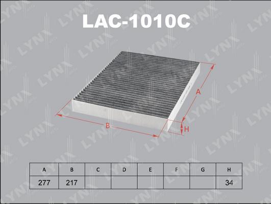 LYNXauto LAC-1010C - Фильтр воздуха в салоне autodif.ru