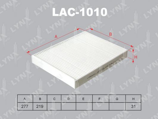 LYNXauto LAC-1010 - Фильтр воздуха в салоне autodif.ru