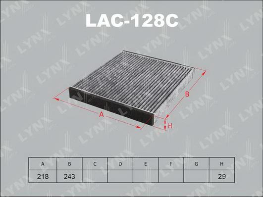 LYNXauto LAC-128C - Фильтр воздуха в салоне autodif.ru