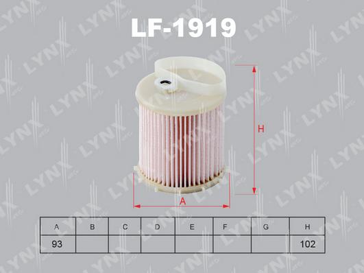 LYNXauto LF-1919 - Топливный фильтр autodif.ru