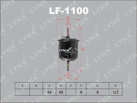 LYNXauto LF-1100 - Топливный фильтр autodif.ru