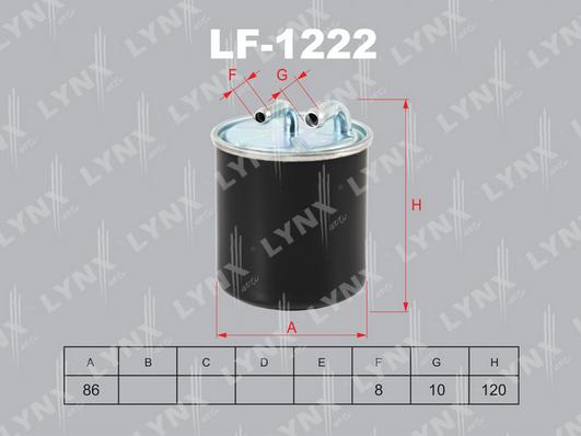 LYNXauto LF-1222 - Топливный фильтр autodif.ru