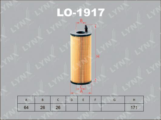 LYNXauto LO-1917 - Масляный фильтр autodif.ru