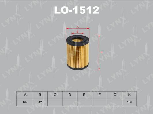 LYNXauto LO-1512 - Масляный фильтр autodif.ru