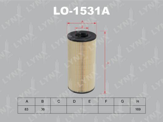LYNXauto LO-1531A - Масляный фильтр autodif.ru