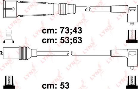 LYNXauto SPC8023 - Комплект проводов зажигания autodif.ru