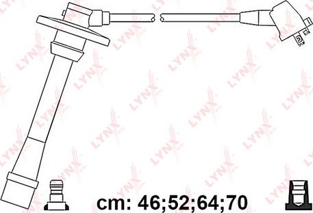 LYNXauto SPC7574 - Комплект проводов зажигания autodif.ru