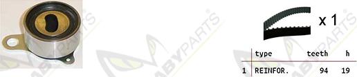 Mabyparts OBK010486 - Комплект зубчатого ремня ГРМ autodif.ru