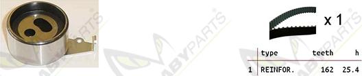 Mabyparts OBK010474 - Комплект зубчатого ремня ГРМ autodif.ru