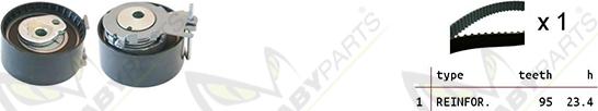 Mabyparts OBK010045 - Комплект зубчатого ремня ГРМ autodif.ru