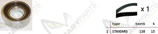 Mabyparts OBK010152 - Комплект зубчатого ремня ГРМ autodif.ru
