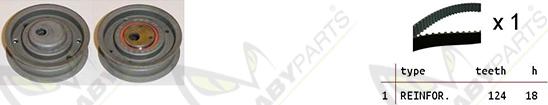 Mabyparts OBK010269 - Комплект зубчатого ремня ГРМ autodif.ru